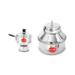 Mr. Cheff Puttu Cooker + Chiratta Puttu Maker Stainless Steel Steamer