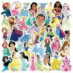 iDream Vinyl Self-Adhesive Mix Disney Princess Stickers Frozen Cartoon Theme Sticker (Set of 50)