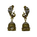 Priyansh Enterprise Handmade Gold D1 Brass Traditional Earrings For Parties, Festivals For Women