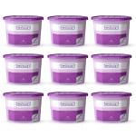 freshcant Compact Moisture Absorber, Refresh Every Place, Dehumidifier for Wardrobe/Closets, Storage Compartment, Kitchen Cabinets, Cupboard, Almirah, Shoe Rack, Bathroom Uses, Weight: 400 ml (Lavender, Pack of 9)