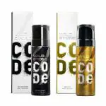 Wild Stone CODE Copper and Chrome No Gas Long Lasting Body Perfume for Men 120ml (Pack of 2)