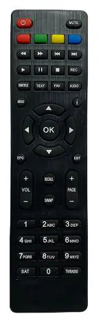 HDF Remote Control Compatible For Feltron Free Dish Dth (With Wifi) Dth|Set Top Box Remote - Please Match The Image with Your Old Remote button to button(HDF-FELTRN-FREEDSH)