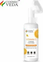 Cosmic Veda Vitamin C Foaming Facewash With Built-In Face Brush For Deep Cleansing, 150 Ml