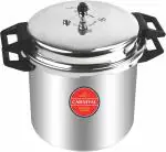 Carnival Silver And Black Aluminium Pressure Cooker - 22 L