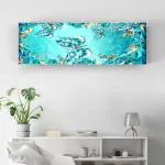 SVK Dream Air Conditioning Dust Cover Folding Designer Ac Cover for Indoor Split Ac 1.5 ton (97 x 31 x 21.5 cm) ( BUtterflys )