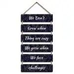 Motivation Quote Wooden Wall Hanging | Home Decor Items - 6-0040