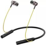 DHVANI+ BATTERIES 150 Hours Play ENC Noise Cancellation Bluetooth Wireless Neckband headphone Bluetooth Headset  (Green, In the Ear)