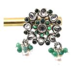 CHAITANYA EMPORIUM Delighful round shape jadau silver studs