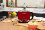 Clearline 1000W, 1.2L Multi-Cook Kettle with 8-in-1 Multiple Functions, Red