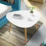 MTANK Nesting Triangle End Coffee Tables Nightstand Modern Furniture for Home Office Living Room