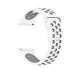 RUPELIK (Nike Button 19mm Strap White (Dot Black) Soft Silicon Button 19MM Watch Strap Band Compatible for Noise Colorfit Pro 2/oxy, Noise Colorfit Pluse / Boat Storm Smart Watch Strap 19mm Silicone Watch Strap.