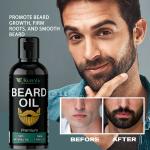 KURAIY Natural Beard Essentital Oil Beard Growth Enhancer Pure Natural Nutrients Beard Oil For Men Facial Nutrition Beard Care Kit