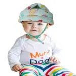 Pseudo Baby Helmet Toddler Head Protector Upgrade Infant Safety Helmet Hat Breathable Head Drop Protection for Boys Girls Learn to Walk Crawling Adjustable Headguard Protective Products-Green
