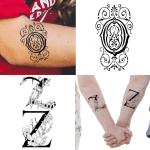Ordershock Waterproof OZ Name Letter Temporary Body Tattoo (Pack of 2)