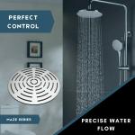 ZAP Circle Maze 2385 Chrome Finish Overhead Shower 8 inch
