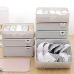 coku Grey Polypropylene Undergarment Storage Drawer Box 30.5 x 24 x 11 cm (pack of 2)