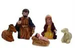SK Craft Nativity Crib Set for Christmas Celebration (Pack of 5)