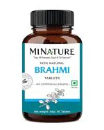 MINATURE Herbal Bacopa Monnieri Brahmi Tablets - 90 Tablets