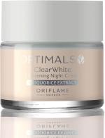 Oriflame Sweden Optimals Clear White Lightening Night Cream, 50 Ml