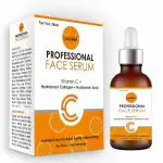LUXAURRA Natural Vitamin C, Collagen & Hyaluronic Acid Professional Face Serum For Men & Women_30ml