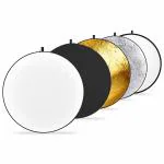 Neewer 43 inch / 110 cm 5-in-1 Collapsible Multi-Disc Light Reflector with Bag