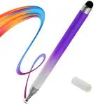 iAccessories 2-Way Dual-Sided Stylus Pen for All Touch Screen Devices Compatible With iPhone, iPad, Tabs, Android Mobile Phones Purple Gradient