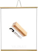 SHELFKING 2x3 Feet, Non-Magnetic Wooden Whiteboard With 1 Marker & 1 Wooden Duster White board (24 inch x 36 inch)