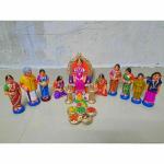 GP DECOR Multicolor Clay Seemantham Set (Set Of 12) 7.6x10.2x22.9 cm