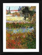 DECOR ADVENTURES Giardino Fiorito (1888) by Van Gogh Wall Painting 16 x 21 inch