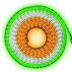 Millet led Light Republic Tiranga Wireless Rope Light Indian Tricolor Strip Light 12 Meter - Orange + White + Green Colour in Single Rope Strip with Adaptor