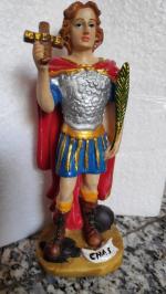 BAKA St Expedite Holy Figure Religious Statue For Home Decor, 6 Inch