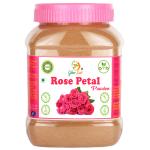 Glow Lush Pure & Natural Rose Petal Powder For Skin Whitening, Face Pack (250g)