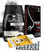 Urban Gabru Acne Pimple Patch And Charcoal Face Wash And Nose Strips (Pack of 3)