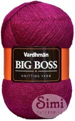 Simi Enterprise Deep Magenta Wool Vardhman Bigboss Deep Magenta Wool Ball Hand Knitting Art Craft Soft Fingering Crochet Hook Yarn Needle, 200 G