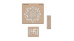Vibhansh Creations,MDF Wooden Rangoli Stencils Set for Diwali Decoration | Home Decoration | Rangoli Tools Kit Includes MDF Rangoli Stencils (Set of 3) (Combo-2)
