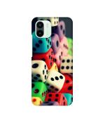 Casotec Dice Design 3D Printed Hard Back Case Cover for Mi Redmi A1 4G
