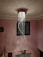 Crysta World Multicolour K9 Crystal Chandelier