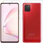 ISHANGEL Front and Back Screen Guard for samsung galaxy note 10 lite Gorilla Hammer Proof, flexible fiber unbreakable Screen Protector, [Not a Tempered Glass] (Pack of 1)