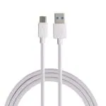 FLiX (Beetel) USB to Type C PVC Data Sync & 2A Fast Charging Cable, Made in India, 480Mbps Data Sync, Tough Cable, 1 Meter Long USB Cable for USB Type C Devices (White)(XCD-C12)