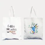 Ohobag.com Women Beige Tote (Pack of: 2)