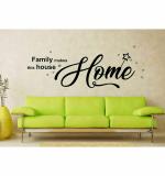 WOLPEP Multicolor Vinyl Family Time Quotes Wall Sticker