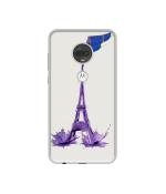 Casotec Eiffel Tower Shape DesignPrinted Silicon Soft TPU Back Case Cover for Motorola Moto G7