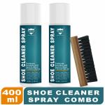 ROYAL CARE PROFESSIONAL Shoe Cleaner Foam Spray SPRAY 200 ML + SPRAY 200 ML + BRUSH Cleaning Foam | Works on Leather, Whites, Nubuck, Golf Shoes, Basketball Shoes, Boots, Sandals