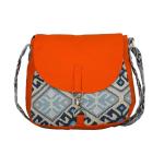 Vivinkaa Orange Canvas Sling Bags For Women