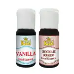 Mr.Kool Food Essence Vanilla And Chocolate Bournbon Flavors 20ml Each. Pack Of 2 Combo
