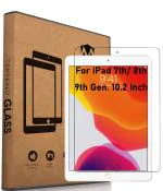 MOBIVIILE Tempered Glass Screen Protector For Apple iPad 8th Gen 10.2 inch, Apple iPad 7th Gen 10.2 inch