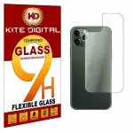 Kite Digital iPhone 11 PRO MAX Back Premium Tempered Glass Screen Protector Slim 9H Hard 2.5D (Pack of 3)