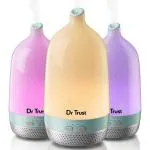 Dr Trust Home Spa Luxury Home Office Cool Mist Aroma Oil Diffuser And Humidifier - 200 Ml (White) - 903