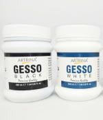 Artrina Acrylic Gesso (220 Ml, Black & White Combo) Black & White Gesso