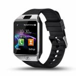 CRATIX DZ09 Silver Smartwatch Works with All Phones Smartwatch (Black Strap, Free Size)